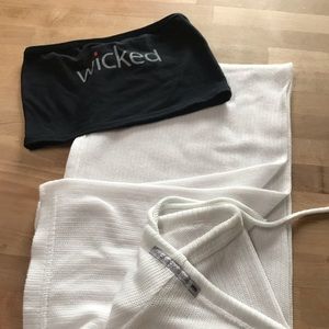 Wicked Weasel drawstring pant and bandeau top.